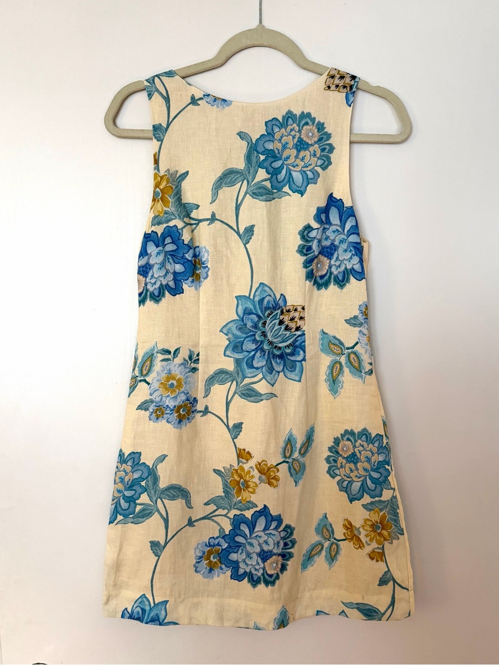 Kivari - Giselle Mini Dress with Blue Floral Print